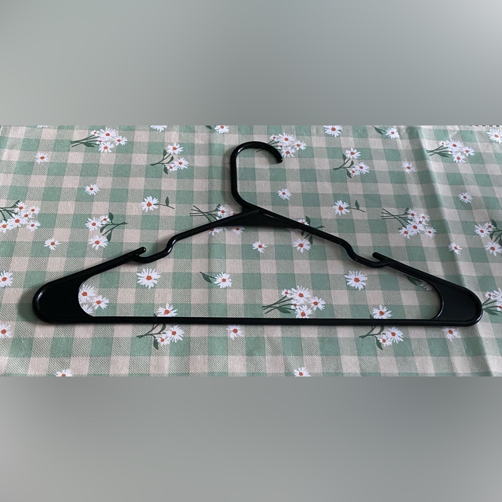 Black Plastic Clothing Hanger